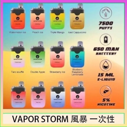 Vapor Storm風暴電子煙7500口（5%）一次性